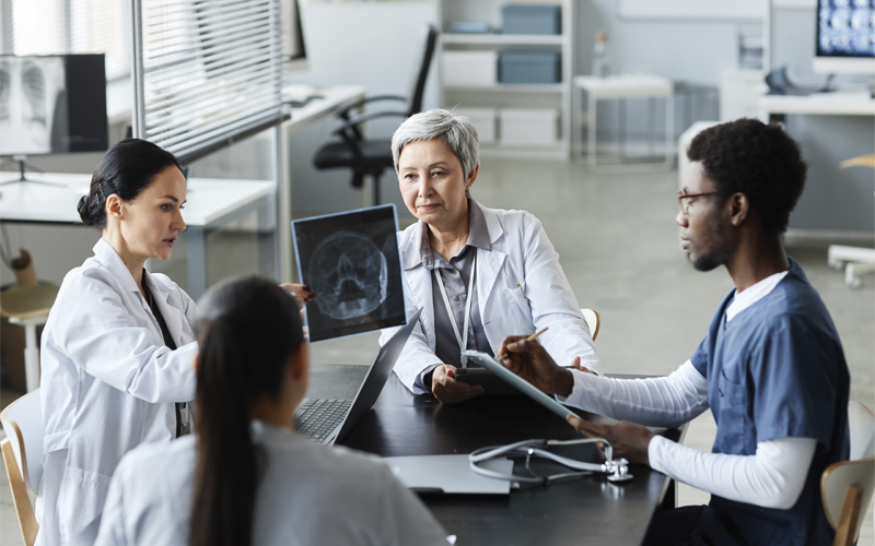 group-of-intercultural-radiologists-discussing